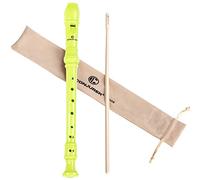 CONJURER Recorder for Children and Beginners - Soprano Recorder German Fingering Made of Removable ABS Plastic, 8-Hole Flute for Adults, Recorder with Cleaning Pen and Instruction Manual, Green
