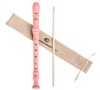 CONJURER Soprano Recorder Instrument for Kids Student - German Fingering 8 Hole Flute ABS Descant Recorders for Beginners with Cleaning Rod and Bag for Kids Over 3 Years Old