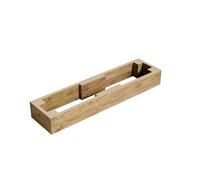 Conka Garden - Wooden Raised Bed Kit - Large Garden Planters for Vegetables, Herbs, Flowers - Start Growing Plants Earlier & Better - Durable & Resistant FSC Treated Timber 15cm H, 30cm x 120cm