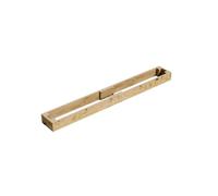 Conka Garden - Wooden Raised Bed Kit - Large Garden Planters for Vegetables, Herbs, Flowers - Start Growing Plants Earlier & Better - Durable & Resistant FSC Treated Timber 15cm H 30cm x 240cm