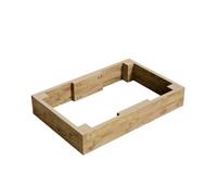 Conka Garden - Wooden Raised Bed Kit - Large Garden Planters for Vegetables, Herbs, Flowers - Start Growing Plants Earlier & Better - Durable & Resistant FSC Treated Timber 60cm L x 90cm W x 15cm H