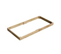 Conka Garden - Wooden Raised Bed Kit - Large Garden Planters for Vegetables, Herbs, Flowers - Start Growing Plants Earlier & Better - Durable & Resistant FSC Treated Timber 120cm L x 240cm W x 15cm H