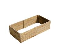 Conka Garden - Wooden Raised Bed Kit - Large Garden Planters for Vegetables, Herbs, Flowers - Start Growing Plants Earlier & Better - Durable & Resistant FSC Treated Timber 120cm L x 240cm W x 60cm H