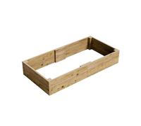 Conka Garden - Wooden Raised Bed Kit - Large Garden Planters for Vegetables, Herbs, Flowers - Start Growing Plants Earlier & Better - Durable & Resistant FSC Treated Timber 30cm H, 90cm x 180cm