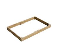 Conka Garden - Wooden Raised Bed Kit - Large Garden Planters for Vegetables, Herbs, Flowers - Start Growing Plants Earlier & Better - Durable & Resistant FSC Treated Timber 15cm H, 120cm x 180cm