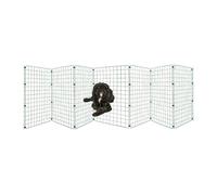 Conka Pets - Outdoor Dog Fence - Low Level Wire Garden Barrier for Dogs and Pets - 75cm High - 5cm x 5cm Mesh Stops Dogs from Jumping - Portable & Lightweight - Covers 27 Foot/8.2 Metre Gap