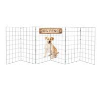 Conka Pets - Outdoor Dog Fence - Wire Garden Barrier for All Sized Dogs - 1 Metre High - 10cmx12cm Mesh Stops Dogs from Jumping - Portable, Strong, Durable and Foldable - Covers 6ft/1.8 Metre Gap
