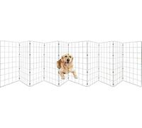 Conka Pets - Outdoor Dog Fence - Wire Garden Barrier for All Sized Dogs - 1 Metre High - 10cmx12cm Mesh Stops Dogs from Jumping - Portable, Strong, Durable and Foldable - Covers 20ft/6.1 Metre Gap