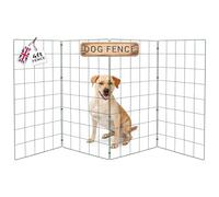 Conka Pets - Outdoor Dog Fence - Wire Garden Barrier for All Sized Dogs - 1 Metre High - 10cmx12cm Mesh Stops Dogs from Jumping - Portable, Strong, Durable and Foldable - Covers 4ft/1.2 Metre Gap