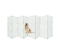 Conka Pets - Outdoor Dog Fence - Wire Garden Barrier for Dogs and Pets - 1.2M High Prevents Reaching In - 5cm x 5cm Mesh Stops Dogs from Jumping - Portable & Lightweight - Covers 19 Foot/5.8 Metre Gap