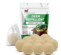 CONKAT Deer Repellent, Deer and Rabbit Repellent Outdoor, Natural Deers Repellant Outdoor, Keep Deer and Rabbit Out of Garden & Yard,Deers and Rabbits Deterrent, Powerful Deer Repellant for Plants-12P