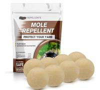 CONKAT Mole Repellent Outdoors, Powerful Mole Repellant for Lawns, Vole Repellent, Gopher and Groundhog Repellant Outdoor, Mole Control, Safe for Lawn and Garden- 8P