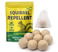 CONKAT Squirrel Repellent Outdoor,Chipmunk Repellent Outdoor,Squirrels Deterrent for Garden/Bird Feeders/Attic and Yard,Ground Squirrels Repellent,Chipmunk Deterrent,Natural Mint Squirrel Repellant-8P