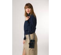 Conkca London 'bambino' Leather Cross Body Phone Bag In Blue Blue