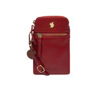 Conkca London 'bambino' Leather Cross Body Phone Bag In Red Red