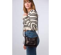 Conkca London 'lottie' Leather Cross Body Bag In Black Black