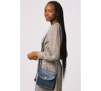 Conkca London 'magda' Leather Cross Body Bag In Blue Blue One Size