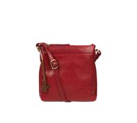 Conkca London 'nikita' Leather Cross Body Bag In Red Red