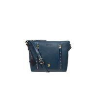 Conkca London 'pip' Leather Cross Body Bag In Blue Blue One Size