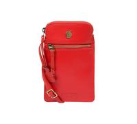 Conkca London Women's 'Bambino' Leather Cross Body Phone Bag in Orange