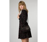 Conkca London Women's 'Birdie' Leather Cross Body Bag in Black