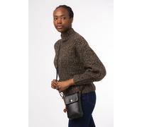 Conkca London Women's 'Buzz' Leather Small Cross Body Bag in Black