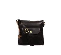 Conkca London Women's 'Shona' Leather Cross Body Bag in Black