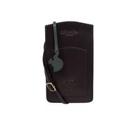 Conkca London Women's 'Siren' Leather Cross Body Phone Bag in Navy