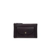 Conkca London Women's 'Treasure' Leather Clutch Bag in Navy