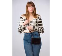 Conkca London Women's 'Winnie' Leather Cross Body Phone Clutch Bag in Black