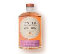 Conker Port Barrel Gin 70cl - Limited Edition Dorset Dry Gin Finished in Ruby Port Barrels, Ruby Pink Dry Gin, Distilled with New Forest Spring Water, Cask Infused Gin, 43% ABV