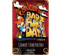 Conker S Bad Fur Day 2020 Film Retro Funny Metal Tin Sign Vintage Tin Sign for Home Bar Pub Kitchen Garage Restaurant Wall Decor-8" x 12"-Inch