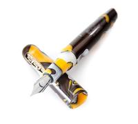 Conklin All American Medium Nib Fountain Pen - Yellowstone Handmade European Resin, Yellow