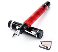 Conklin CK71382 Medium Duragraph Nights Nib Fountain Pen - Red