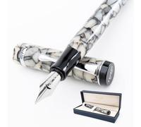 Conklin Duragraph Stub Nib Fountain Pen - Cracked Ice