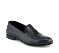 Conley Blake Stitched Leather Slip On Shoes - Black Patent Size 8
