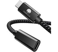 CONMDEX USB C Extension Cable 1m USB C Male to Female USB Cable USB 3.2 Data Charging Cable 10Gbps,20V5A/100W Extend Cord for Mag safe Wireless Charger,Compatible with M1 M2 Macbok,Galaxy,Hub Black