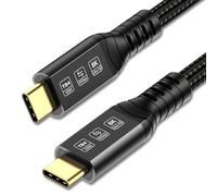 ConnBull Thunderbolt 4 Cable 40Gbps 1m High Speed USB C Support 8K@60Hz/ 4K@120Hz Display/ 100W Charging Compatible with Apple MacBook, Docking Station, Hub, SSD