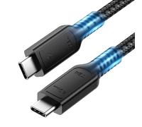 ConnBull Thunderbolt 4 Cable 40Gbps High Speed USB C Cable Supports 240W Fast Charing and 8K@60Hz/ 4K@144Hz Display Compatible with Thunderbolt 3/USB 4 Macbook, iPad, and More 1M