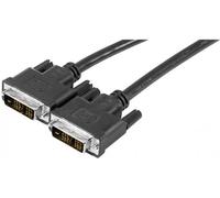 Connect 1.80 m 18 Plus 1 Male/Male DVI-D Single Link Cord - Black