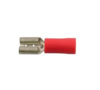 Connect 30132 Red Female Push-On 6.3mm 100pc