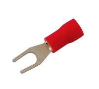 Connect 30150 Red Fork Terminal 3.7mm 100pc