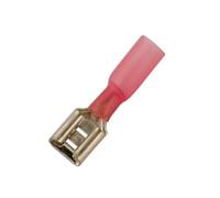 Connect 30165 Red Heat Shrink Female Push-on Terminal 6.3mm 25pc