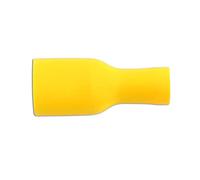 Connect 30213 Yellow Female Fully Ins. Push-On 9.5mm 100pc