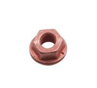 Connect 30741 Copper Flashed Nut Flanged & Self Locking M8 x 1.25 x 13mm Hex 5pc, Brown
