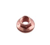 Connect 30742 Copper Flashed Nut Flanged & Self Locking M8 x 1.25 x 10mm Hex 5pc, Brown