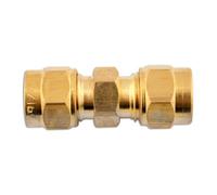 Connect 31180 Brass Straight Coupling 5/16in 10pc