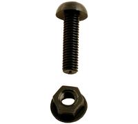 Connect 31532 Number Plate Fixing 1" Black Screws/Nuts 100pc