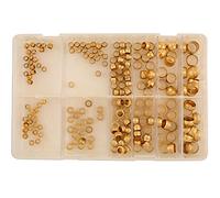 Connect 31887 Assorted MM Brass Barrel & Stepped Olives Box 200pc