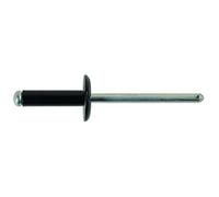 Connect 32889 Large Flange Black Rivets 3.2mm x 10mm 100pc
